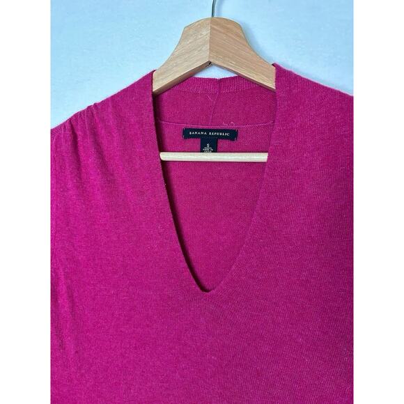 Banana Republic Womens Sweater Small V Neck Sweater Wool Blend - Picture 2 of 7